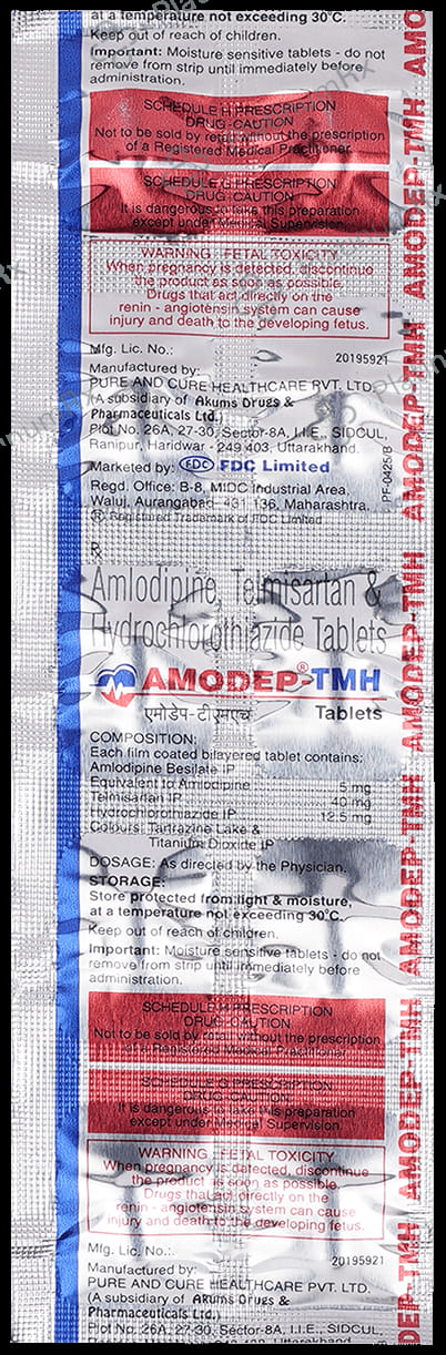 Amodep TMH 5/12.5/40mg Tablet 10s