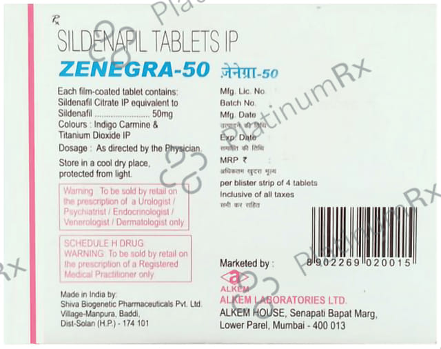 Zenegra 50mg Tablet