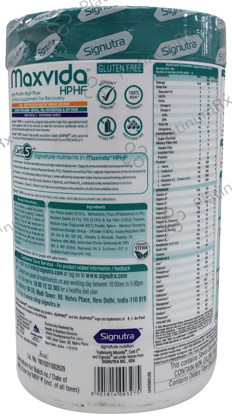 Maxvida HPHF Orange Flavour Powder 400gm