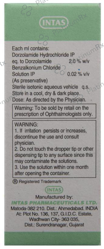 Dortas 2% Eye Drop 5ml