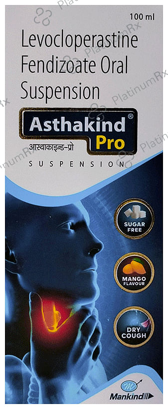 Asthakind 35.4mg Pro Oral Suspension Mango Sugar Free 100ml
