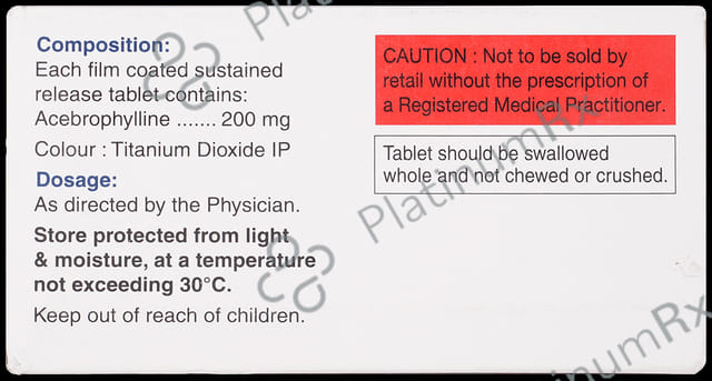 Ablung 200mg Tablet SR 10s