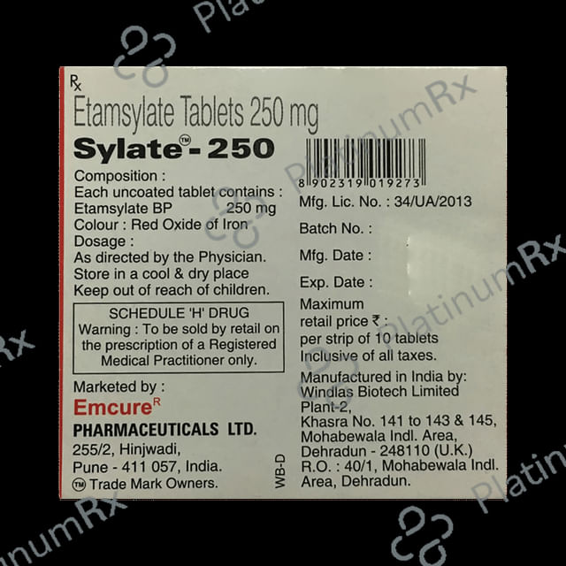 Sylate 250mg Tablet 10s