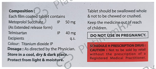 Acmetel MT 50/40mg Tablet ER 10s