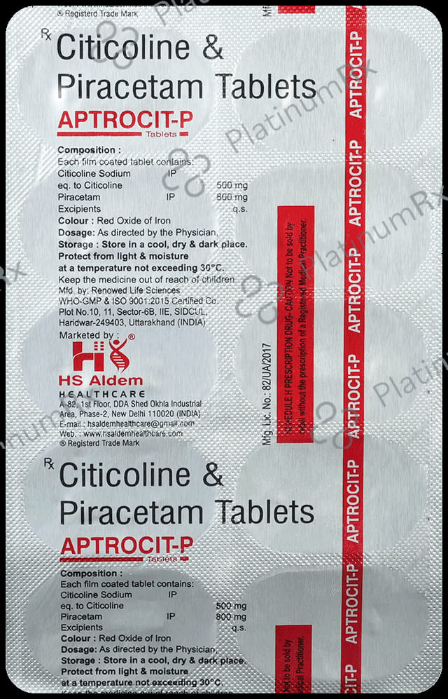 Aptrocit P 500mg/800mg Tablet