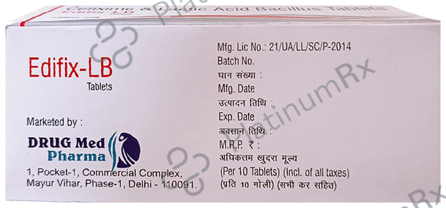 Edifix-LB Tablet 10 tablets Tablet Drugmed Pharma