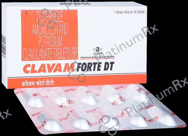 Clavam Forte 400/57mg DT Tablet 10s