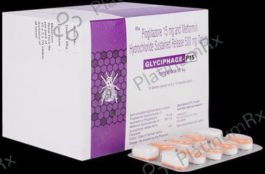 Glyciphage P 15/500mg Tablet SR 10s
