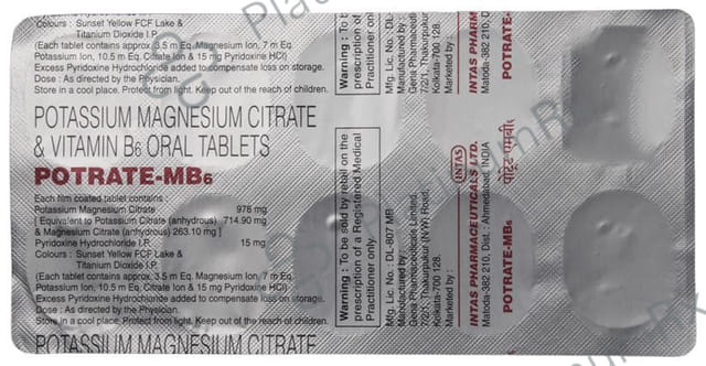 Potrate MB6 978/15mg Tablet 10s