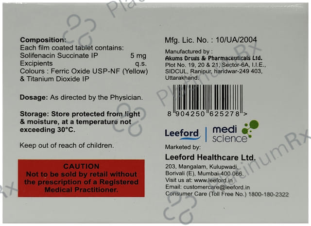 Solfinorm 5mg Tablet