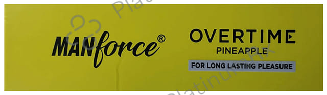 Manforce Overtime Pineapple Flavour Condom 10s
