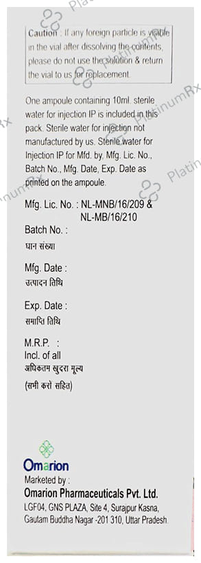 Omicortisone 100mg Injection 1s