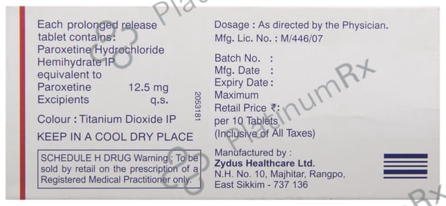 Xet CR 12.5mg Tablet PR 10s