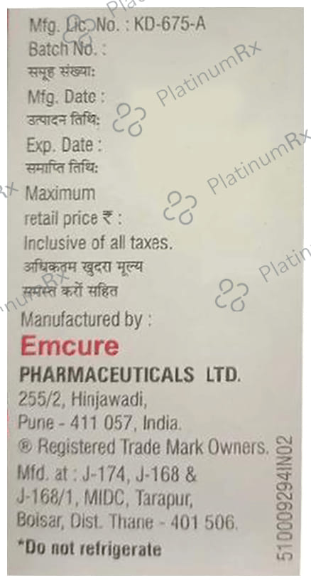 Encicarb 1K 1gm/20ml (50mg/ml) Injection 20ml