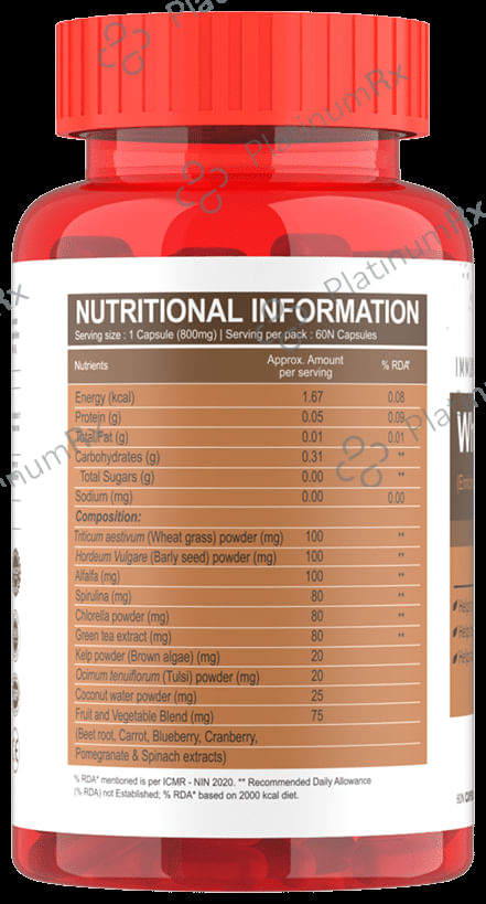 Immunosciences Wheet Grass Capsule