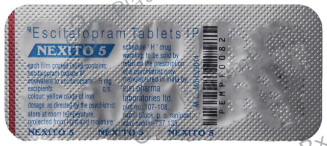 Nexito 5mg Tablet 10s