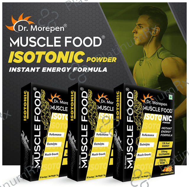 Dr. Morepen Muscle Food Isotonic Powder Mango+Orange