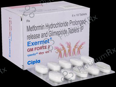 Exermet GM Forte 2/1000mg Tablet PR 10s