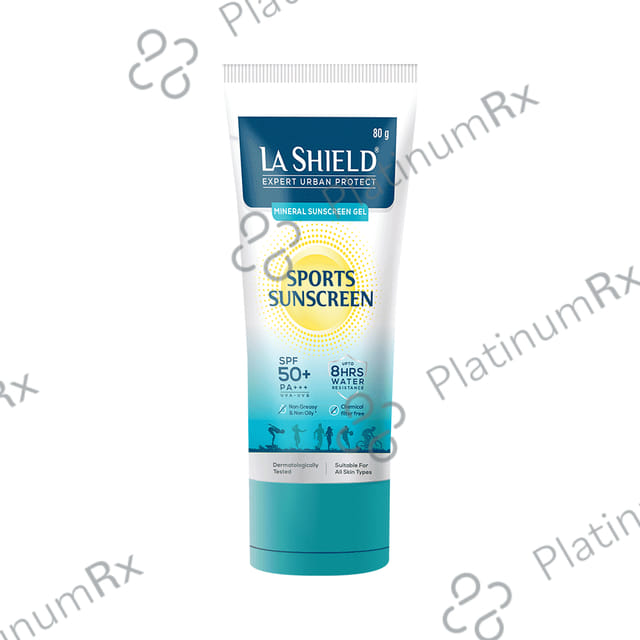 La Shield Mineral Sports Sunscreen SPF 50 Gel 80gm