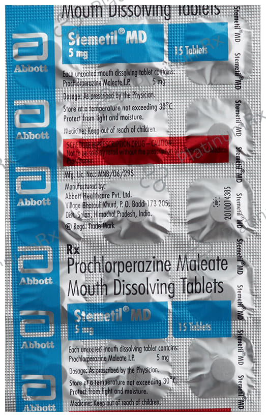 Stemetil MD 5mg Tablet 15s