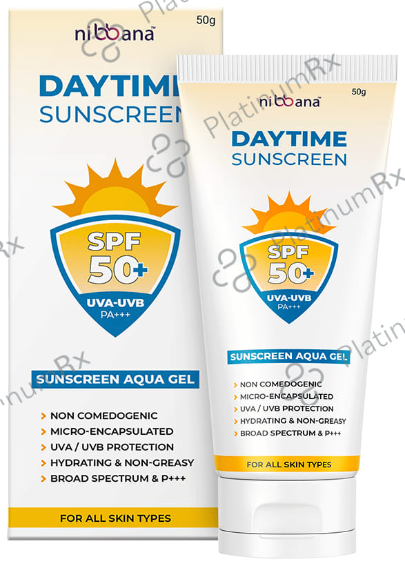 Nibbana Daytime Sunscreen SPF 50 PA+++ Cream 50gm