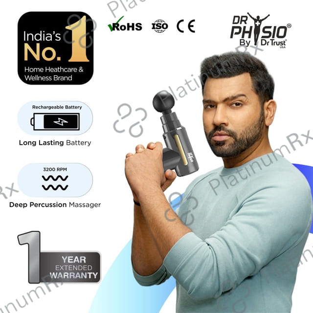 Dr Physio USA Vibe Graphite Gun Massager (Grey) 1038