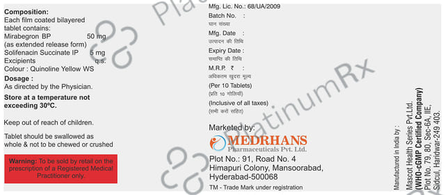Urgefen M 50mg/5mg Tablet