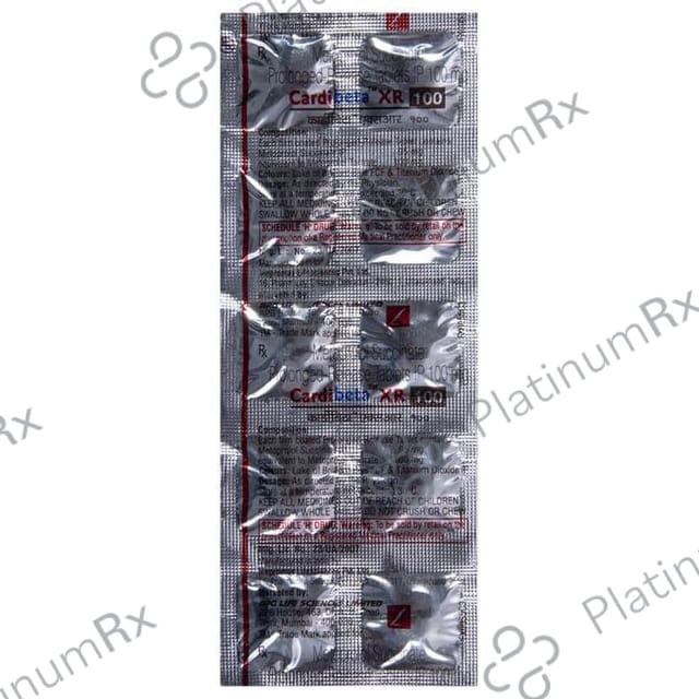 Cardibeta XR 100mg Tablet PR 10s