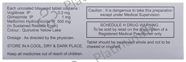 Voglimac GM 1/500/0.2mg Tablet SR 10s
