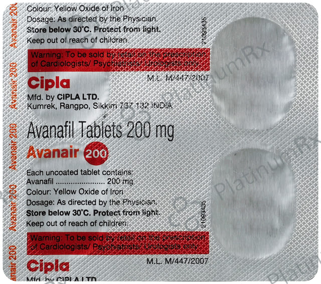 Avanair 200mg Tablet 4s