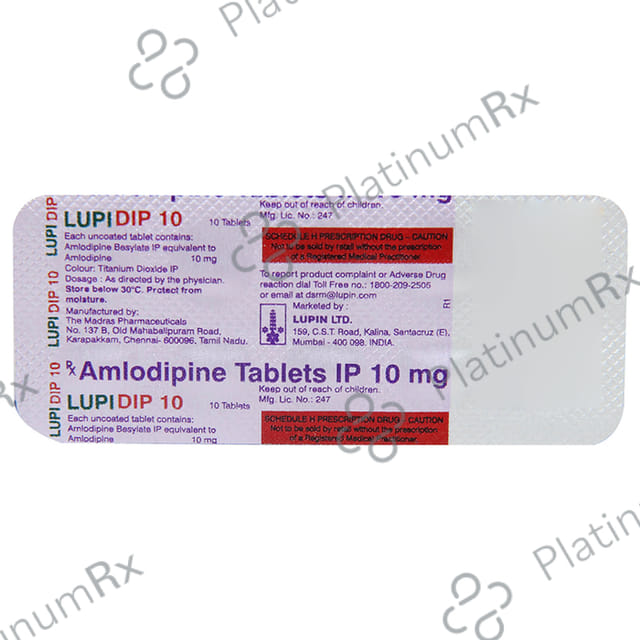 Lupidip 10mg Tablet 10s