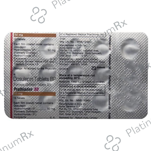 Prothiaden 50mg Tablet 15s