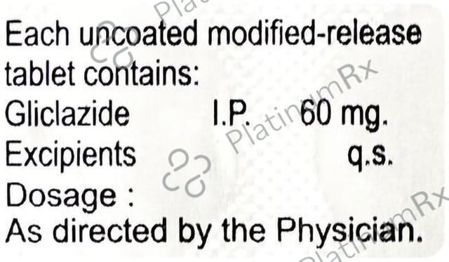 Glycozide MR 60mg Tablet 10s