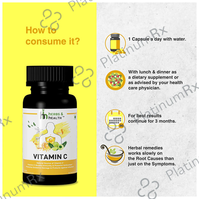 Herbs & Health Vitamin C Vegetarian Capsule
