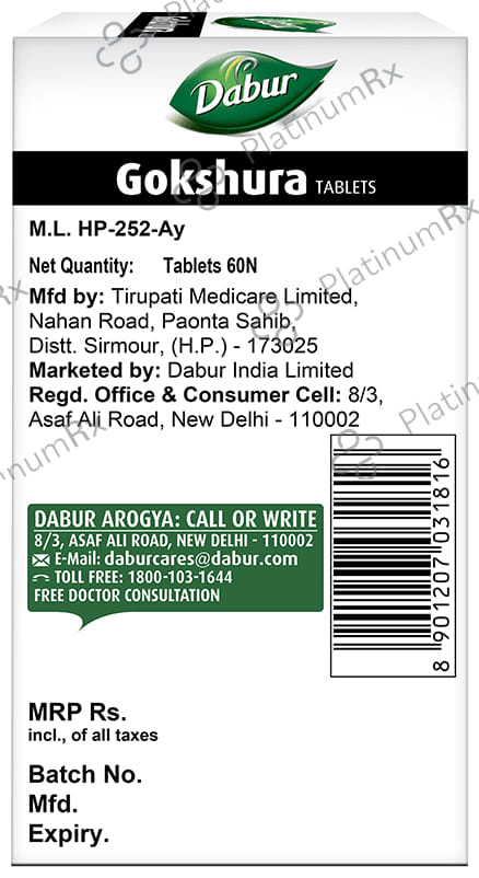 Dabur Gokshura Tablet for Men