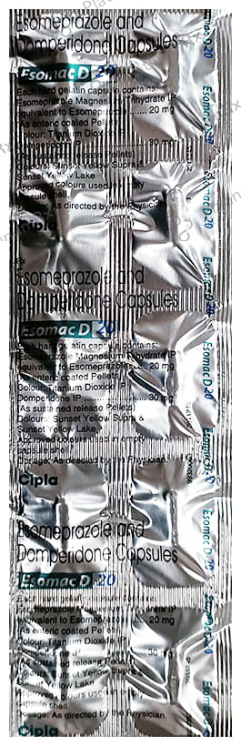 Esomac D 30/20mg Capsule SR 10s