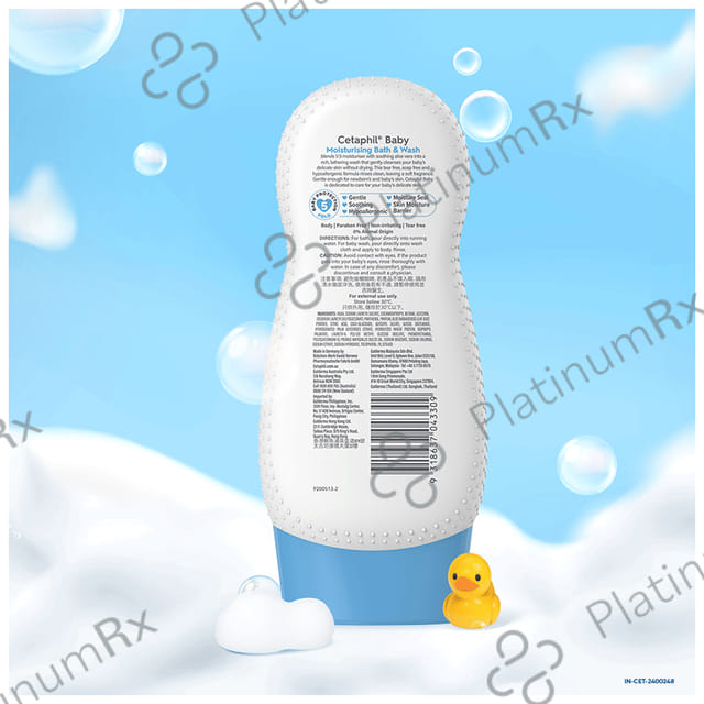 Cetaphil Baby Moisturising Bath & Wash with Aloe Vera & Almond Oil 230ml