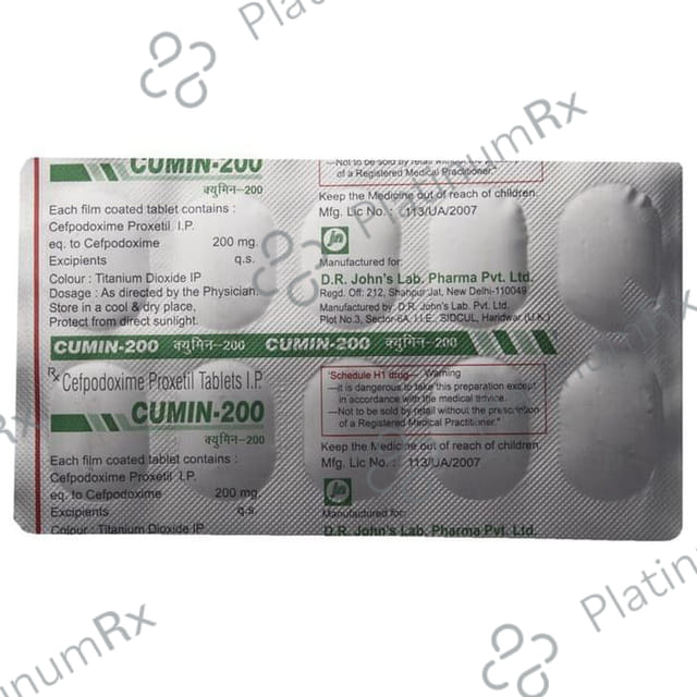 Cumin 200mg Tablet 10s