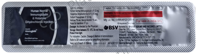 Histoglob Injection 1ml