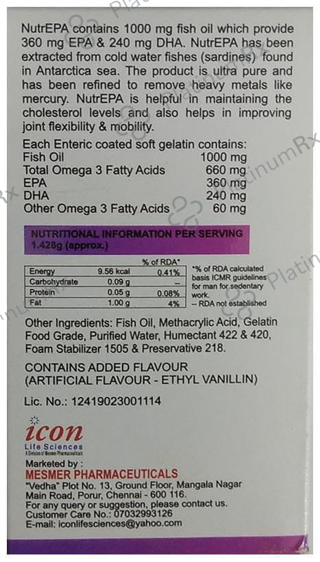 NutrEPA Soft Gelatin Capsule