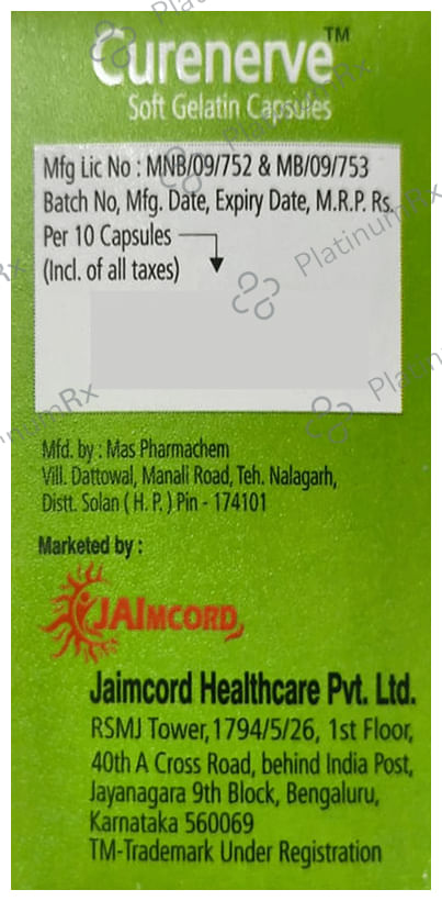 Curenerve Soft Gelatin Capsule