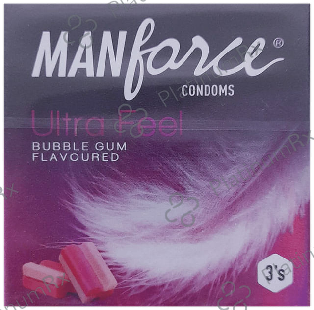 Manforce Ultra Feel Bubblegum Condom 3 condoms