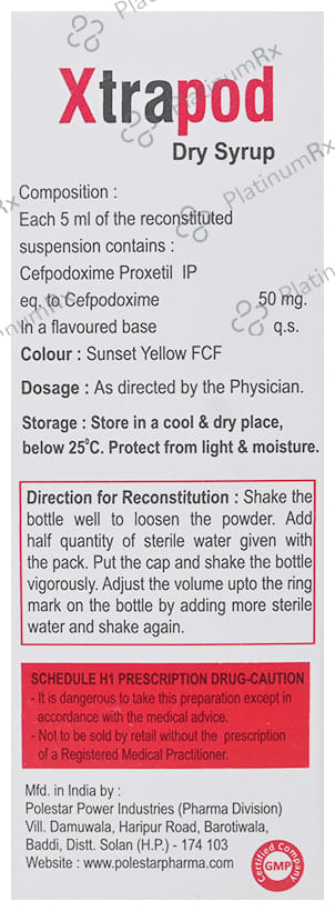 Xtrapod Dry Syrup