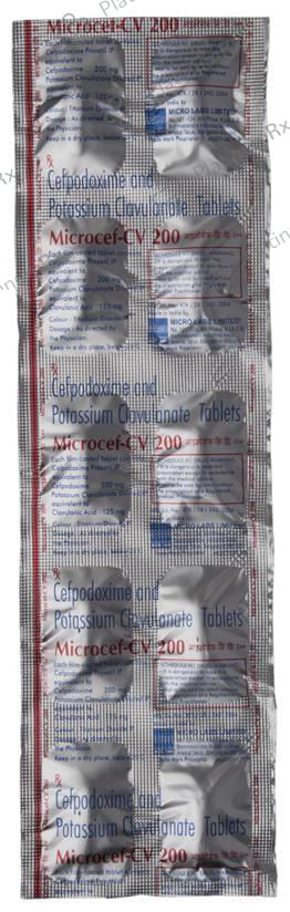 Microcef CV 200 200/125mg Tablet 10s
