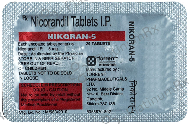 Nikoran 5mg Tablet 20s