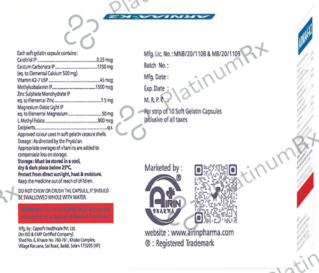 Arniaa-K2 Soft Gelatin Capsule