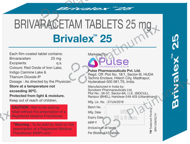 Brivalex 25mg Tablet 15s