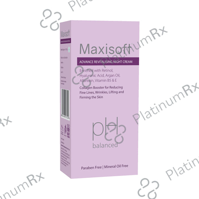 Maxisoft PH Balanced Advance Revitalising Night Cream (50gm Each) 1 Tube