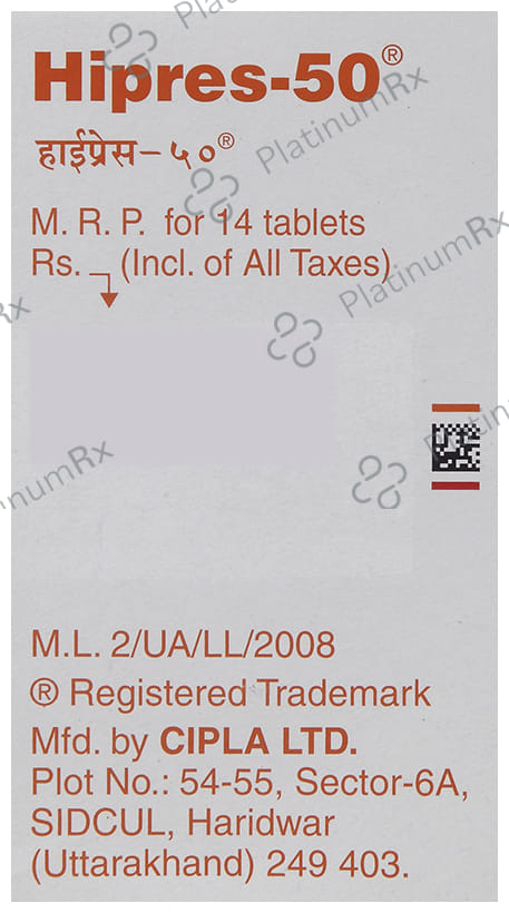 Hipres 50 Tablet