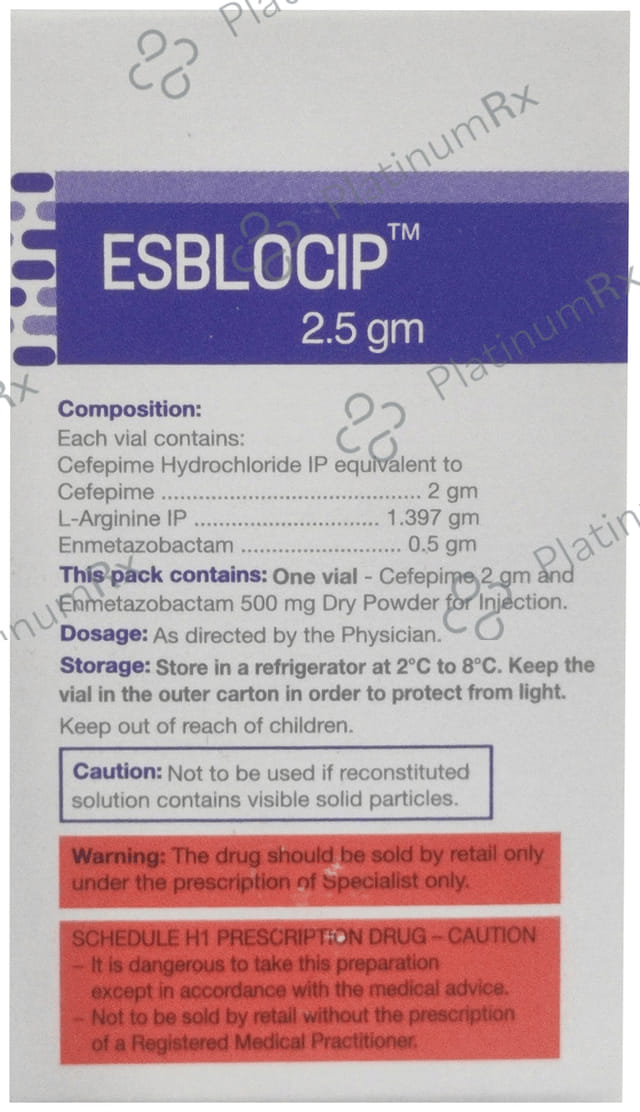 Esblocip 2.5gm Injection 1s